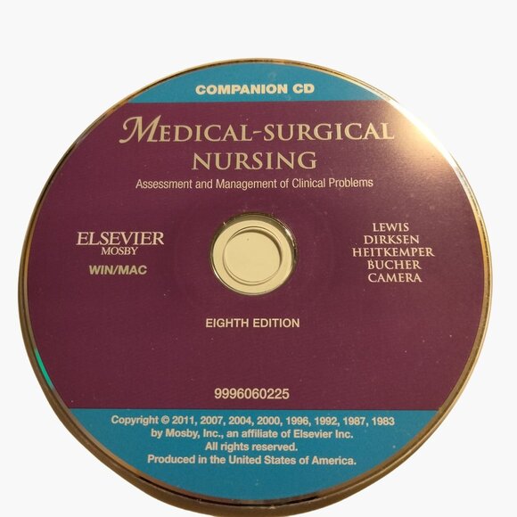 Lewis Medical Surgical Nursing Assessment Mgt Clinical Problems Companion CD - Picture 1 of 6